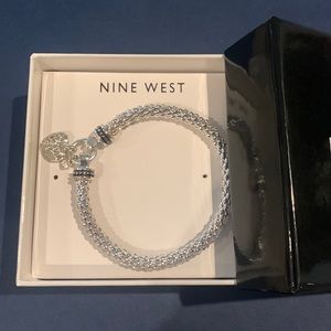Nine West silver heart bracelet